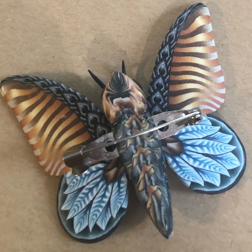 Jon Stuart Anderson Butterfly Pin - Picture 7 of 9